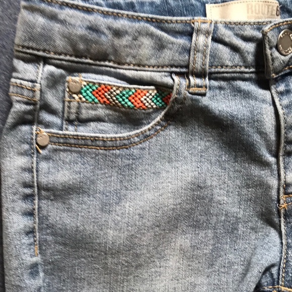 Girls Route 66 size 10 jean shorts - Picture 2 of 6